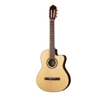 Cort AC160CF NAT класcическая гитара со звукоснимателем, с вырезом, цвет натуральный лак.