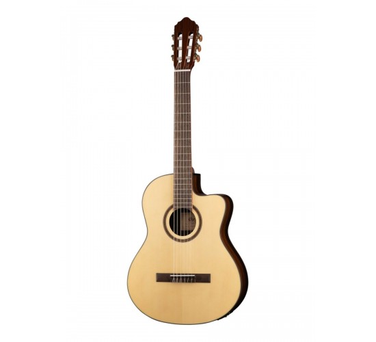 Cort AC160CF NAT класcическая гитара со звукоснимателем, с вырезом, цвет натуральный лак.