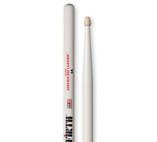 Vic Firth 5AW барабанные палочки, деревянный наконечник, белые