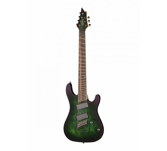 Cort KX507MS SDG электрогитара 7-струнная, мультимензурная, зеленая