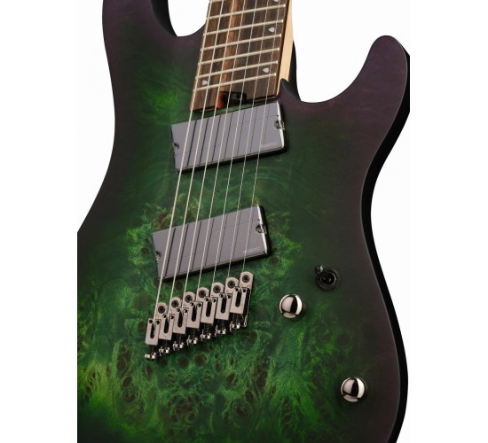 Cort KX507MS SDG электрогитара 7-струнная, мультимензурная, зеленая