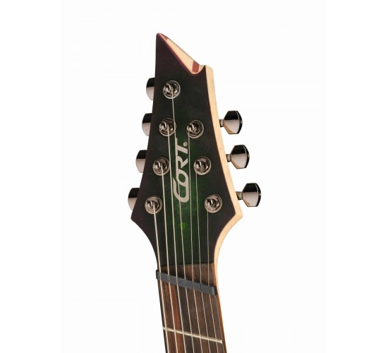 Cort KX507MS SDG электрогитара 7-струнная, мультимензурная, зеленая