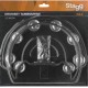 Stagg TAB-D BK полукруглый тамбурин с креплением для установки на стойку хай-хета, черный