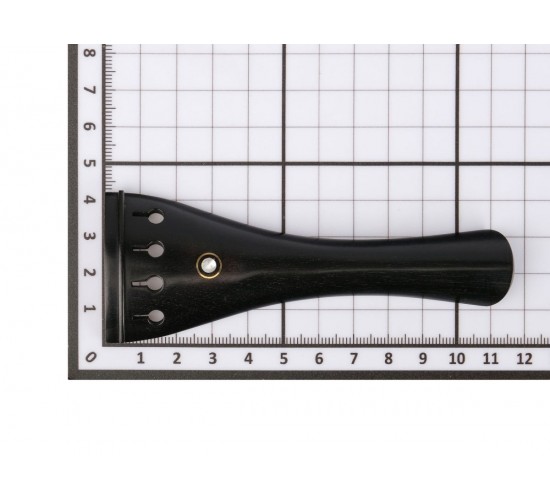 WBO VT04E-4/4 Струнодержатель для скрипки, круглый, парижский глазок. Материал - черное дерево.