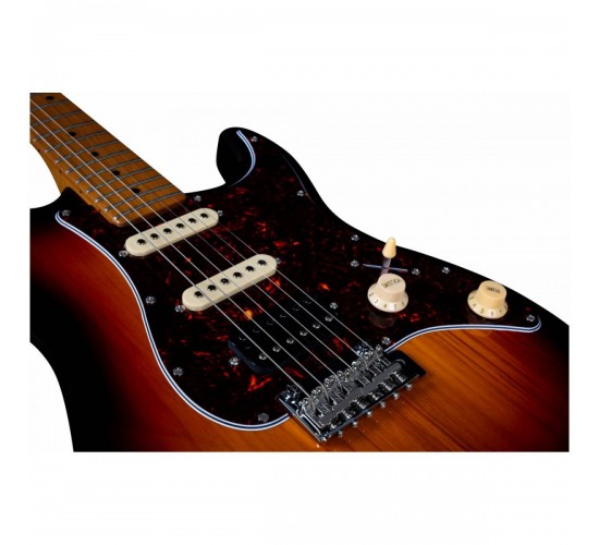 JET JS-400 SB электрогитара, Stratocaster, HSS, tremolo, цвет sunburst