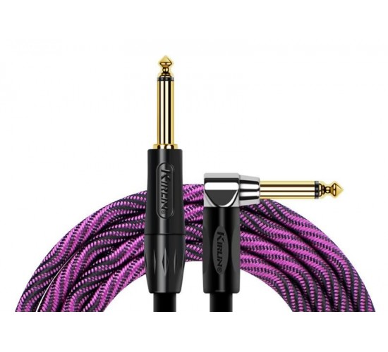Kirlin IWB-202BFGL 3M WBP кабель инструментальный прям/угл, 3м, цвет Wave Purple