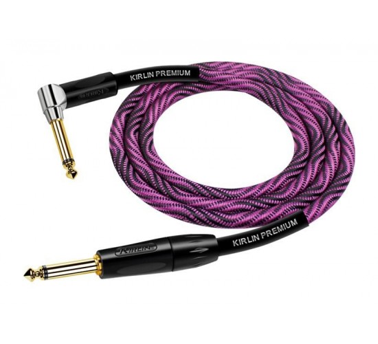 Kirlin IWB-202BFGL 3M WBP кабель инструментальный прям/угл, 3м, цвет Wave Purple