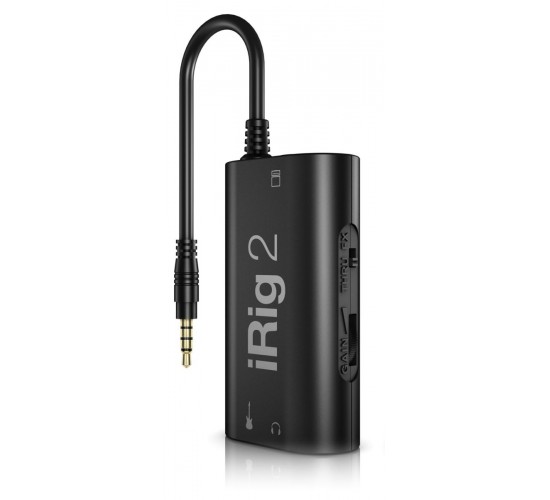 IK Multimedia iRig 2 компактный интерфейс для гитары/баса с аналоговым подключением к iOS устройства