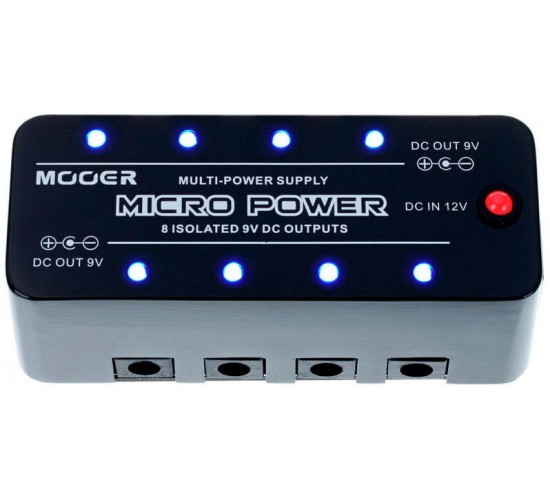 Mooer Micro Power мини-педаль разветвитель питания на 8 эффектов (9В)