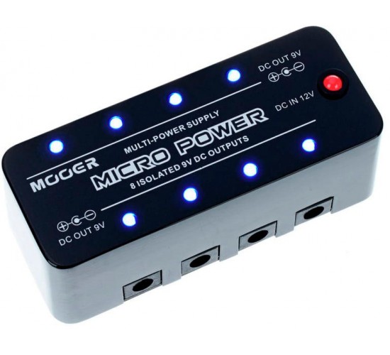Mooer Micro Power мини-педаль разветвитель питания на 8 эффектов (9В)