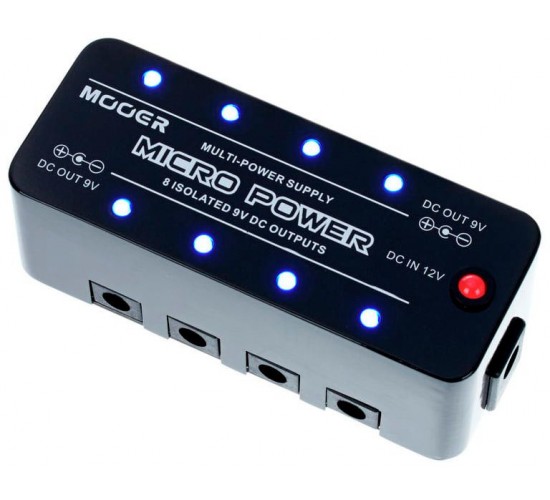 Mooer Micro Power мини-педаль разветвитель питания на 8 эффектов (9В)