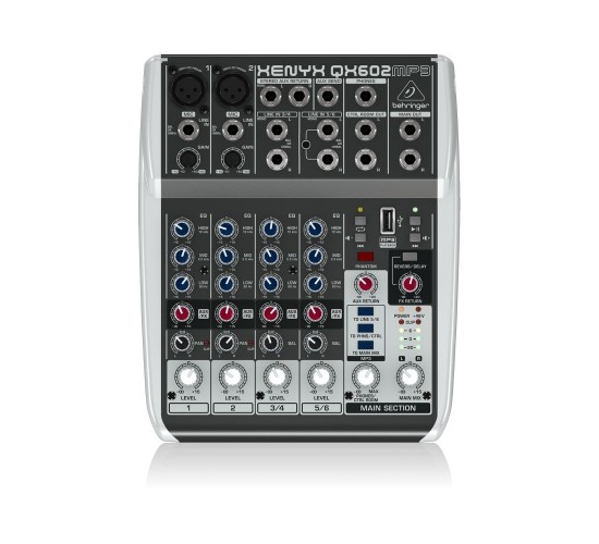 Behringer QX602MP3 микшер, 6 каналов