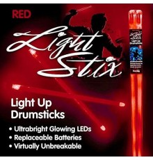 LightStix LED Light Up Red светящиеся барабанные палочки, цвет красный
