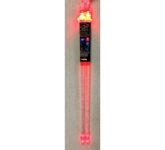LightStix LED Light Up Red светящиеся барабанные палочки, цвет красный