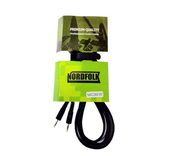 NordFolk NMC369/5M кабель Minijack stereo - Minijack stereo, литые разъёмы, 5м