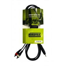 NordFolk YC028 3M кабель Minijack stereo - 2 x RCA, литые разъемы, 3 метра