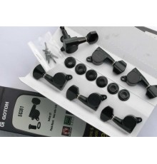 Gotoh SG381-07 колки, black (классический черный), 6 в линию