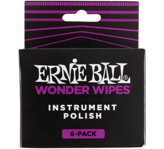Ernie Ball 4278 Полироль для гитары (салфетки) 6шт в упак