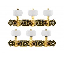 Alice AOS-020HV1P Комплект колковой механики на планке, позолоченный AOS-020HV1P