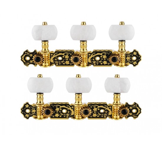Alice AOS-020HV1P Комплект колковой механики на планке, позолоченный AOS-020HV1P