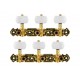 Alice AOS-020HV1P Комплект колковой механики на планке, позолоченный AOS-020HV1P