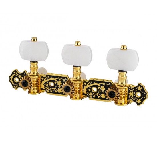 Alice AOS-020HV1P Комплект колковой механики на планке, позолоченный AOS-020HV1P
