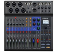 Zoom L-8 Livetrak Многофункциональная цифровая консоль для микширования, аудиозаписи, мониторинга