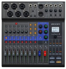 Zoom L-8 Livetrak Многофункциональная цифровая консоль для микширования, аудиозаписи, мониторинга