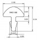 Jescar FW51108 STAINLESS STEEL отрезок ладовой проволоки 30см, радиус прокатки 10 дюймов.108" X .051