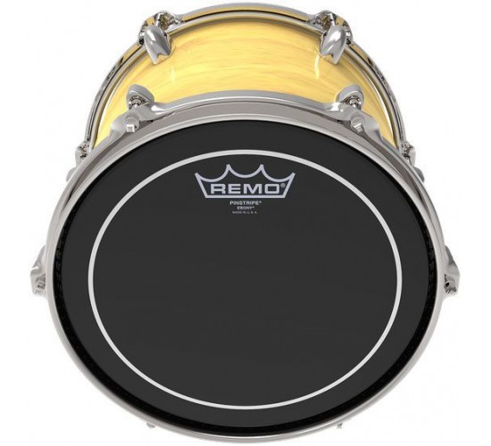 Remo Pinstripe Ebony 10" верхний пластик для тома, гладкий