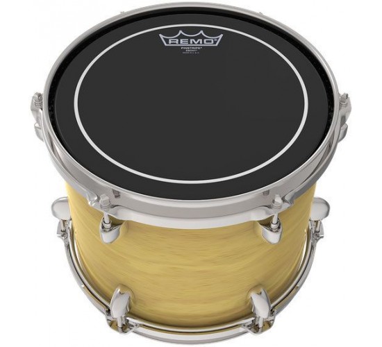 Remo Pinstripe Ebony 10" верхний пластик для тома, гладкий