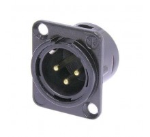 Neutrik NC3MD-L-B-1 панельный разъем XLR3М штекер, тип D