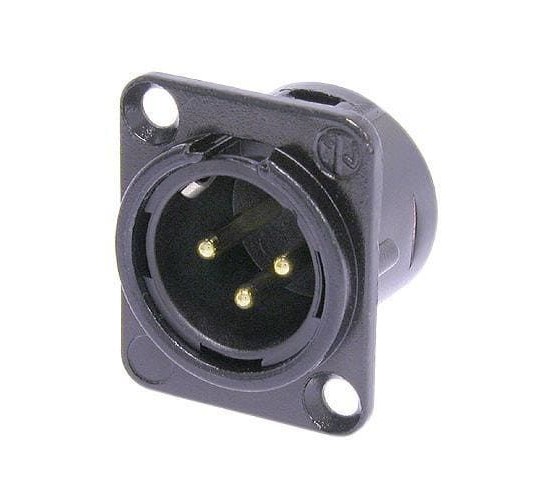 Neutrik NC3MD-L-B-1 панельный разъем XLR3М штекер, тип D