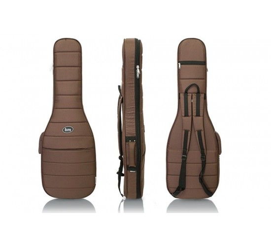 Bag&Music BM1103 Electro SLIM чехол для электрогитары, полужесткий, коричневый