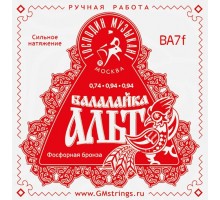 Господин Музыкант BA7F Комплект струн для балалайки-альт (сталь+ф/б)