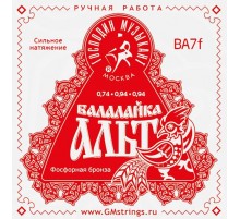 Господин Музыкант BA7F Комплект струн для балалайки-альт (сталь+ф/б)