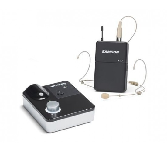 Samson Stage XPDm Headset вокальная цифровая 2-х канальная радиосистема 2,4 ГГц, с головным микрофоном DE5, дальность 30 метров