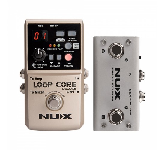 Nux Loop-Core-Deluxe-Bundle Педаль эффектов + ножной переключатель