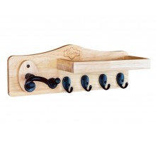 Guitto GGS-09 Настенный держатель для гитары (крюк), с крючками и полкой