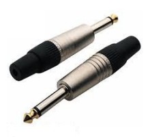 Rockcable RCL10002 P кабельный разъем 6,3 мм небалансный (1/4"TS Jack), металл