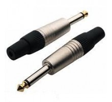 Rockcable RCL10002 P кабельный разъем 6,3 мм небалансный (1/4"TS Jack), металл