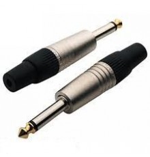 Rockcable RCL10002 P кабельный разъем 6,3 мм небалансный (1/4"TS Jack), металл