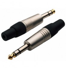 Rockcable RCL10003 P кабельный разъем 6,3 мм балансный (1/4"TRS Jack), металл