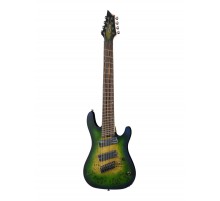 Cort KX508MS-II-MBB Электрогитара мультимензурная 8-струнная, зеленая