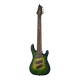 Cort KX508MS-II-MBB Электрогитара мультимензурная 8-струнная, зеленая