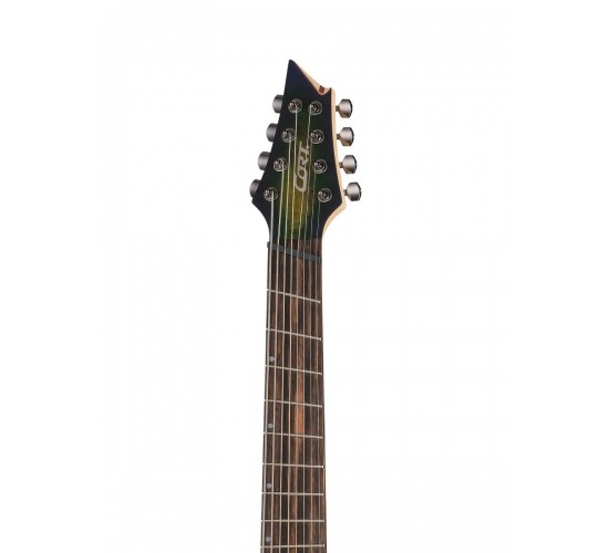 Cort KX508MS-II-MBB Электрогитара мультимензурная 8-струнная, зеленая