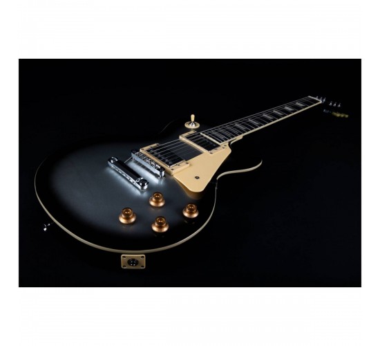 JET JL-500 SLB электрогитара, Les Paul, корпус красное дерево, HH, цвет Silverburst