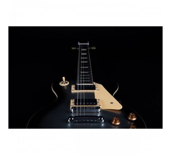 JET JL-500 SLB электрогитара, Les Paul, корпус красное дерево, HH, цвет Silverburst