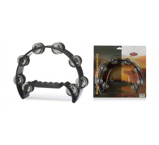 Stagg TAB-2 BK пластиковый тамбурин с ручкой