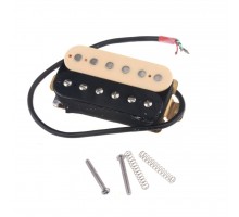 Musiclily M433 Звукосниматель магнитный хамбакер, нековый, кремовый/черный